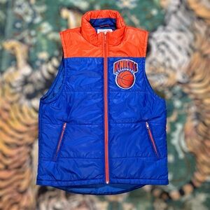Mitchell & Ness New York Knicks Hardwood Classics Full Zip Puffer Vest Medium